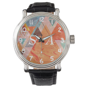 Montre Design triangle moderne - géométrie artistique