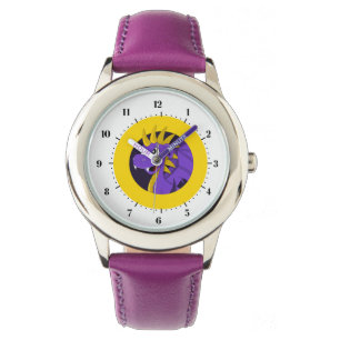 Montre Dessin animé de dragon violet
