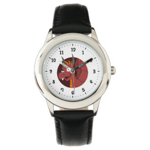 Montre dessin animé dragon rouge