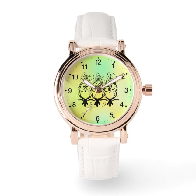 Montre Dessin Animé Oiseaux Drôles-56456 (Recto)