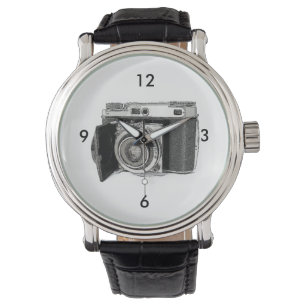 Montre Dessin d'art d'un photographe de caméra de 35 mm r
