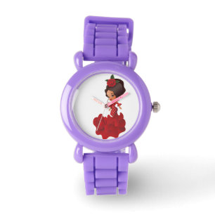 Montre Dessin de Flamenco chibi kawaii fille