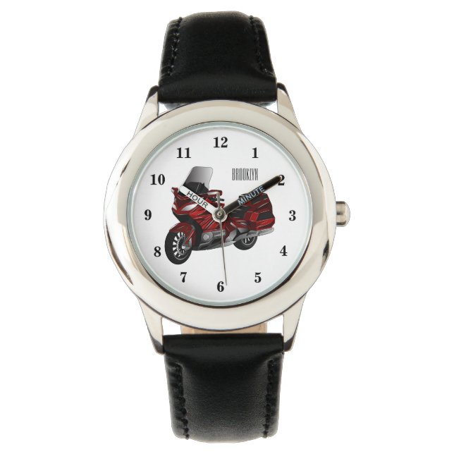 Montre Dessin de moto de tourisme (devant)