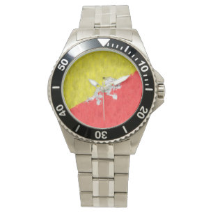 Montre Dessin de peinture à l'huile du Bhoutan