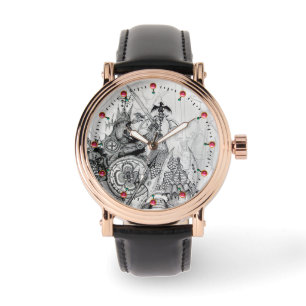 Montre Dessin des GUERRIERS GOTHIQUES Imaginaire noir bla
