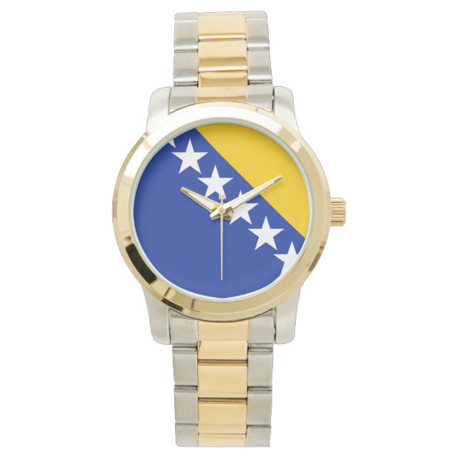 Montre Dessous de verre du drapeau de BiH (devant)