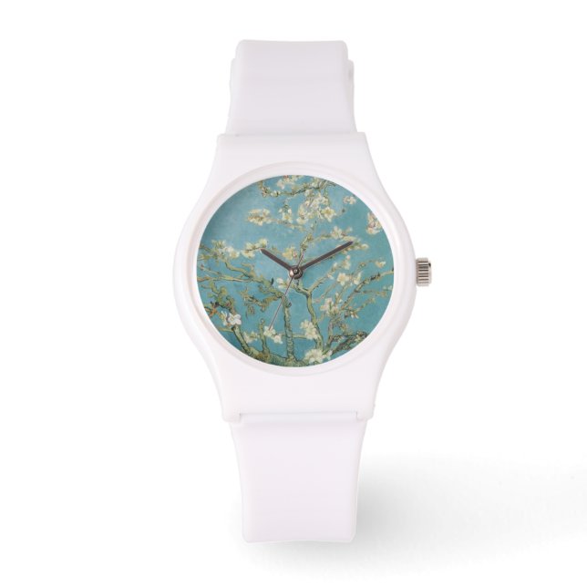 Montre Destin de branches de fleur de fleurs de Vincent (Recto)