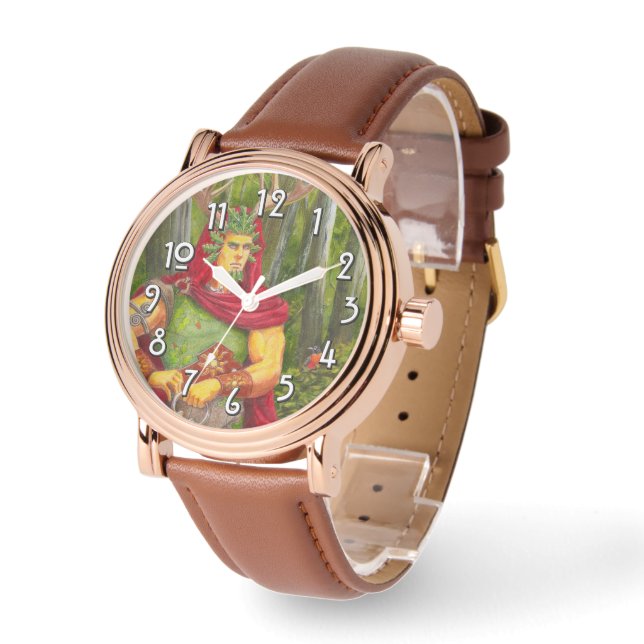 Montre Détail du Roi Celtique du Chêne (Angle)