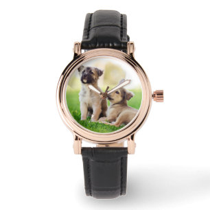 Montre Deux chiots bergers allemands