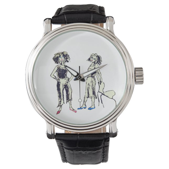 Montre Deux femmes aux cheveux bouclés (devant)