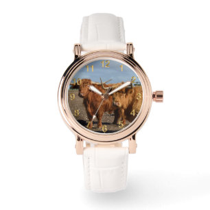 Montre Deux Grandes Vaches Brown,