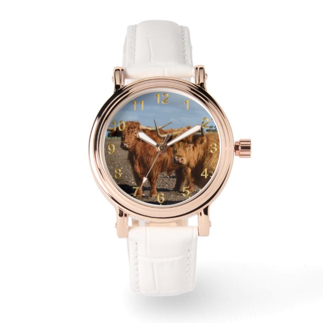 Montre Deux Grandes Vaches Brown, (Recto)