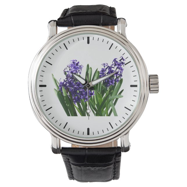 Montre Deux jacintes violettes (devant)