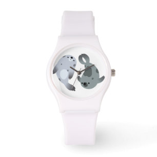 Montre Deux Jolies Cartoon Harp Seals Sport Watch