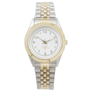 Montre Deux montres/or modifiés la tonalité de bracelet