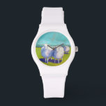 Montre Deux Moutons En Champ<br><div class="desc">Deux Moutons Dans L'Artiste De Terrain : Carol Young</div>