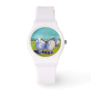 Montre Deux Moutons En Champ