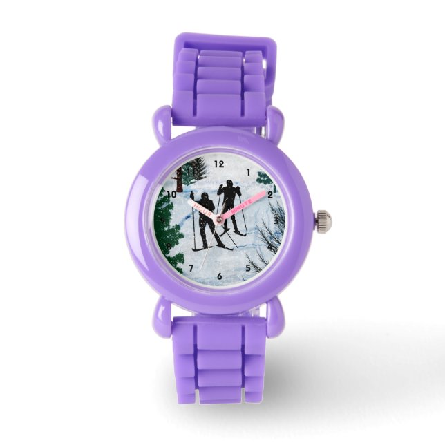 Montre Deux Skieurs de fond dans Snow Squall (Recto)