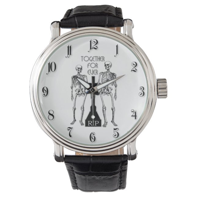 Montre Deux squelettes amoureux (devant)