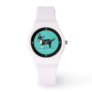 Montre Deuxième prénom coloré de bull-terrier miniatur