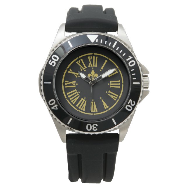 Montre d'eWatch Gold et Black Sporty (devant)