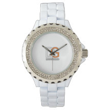 DG Masterminus White Rhinestone Watch