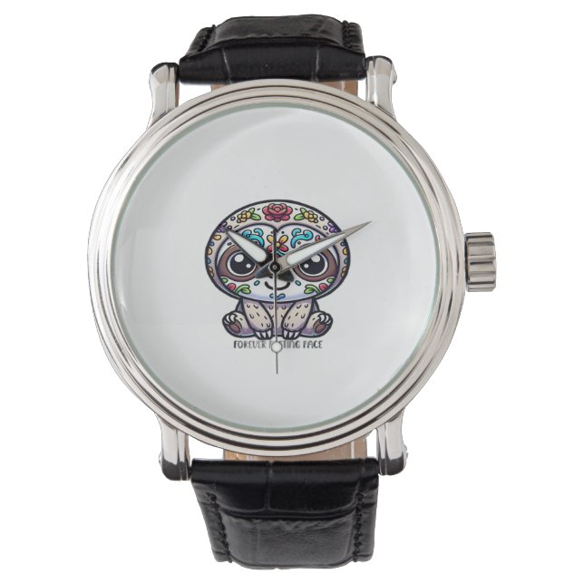 Montre Dia De Los Muertos Sloth T-Shirt Actif (devant)