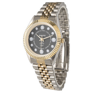 Montre Diamant noir sur mesure Sentiments à l'appel