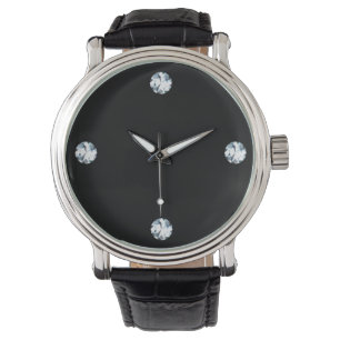 Montre Diamond Watch Faux Diamond Look