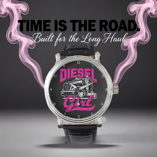 Montre Diesel Girl : conduite de camion avec puissance