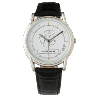 Montre d'infirmière minimale Cadeau de soins de sa