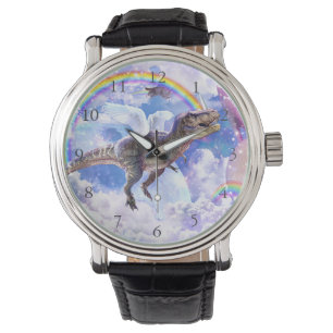 Montre dinosaure arc-en-ciel unicorne dinocorne
