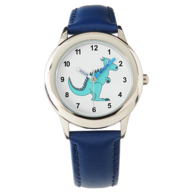 Montre Dinosaure Bleu (devant)