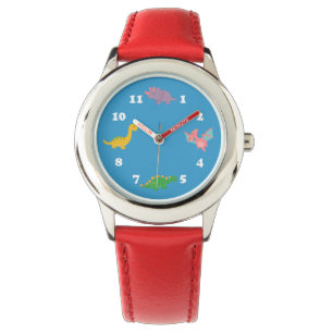 Montre Dinosaures Mignons de Couleurs pour Enfants