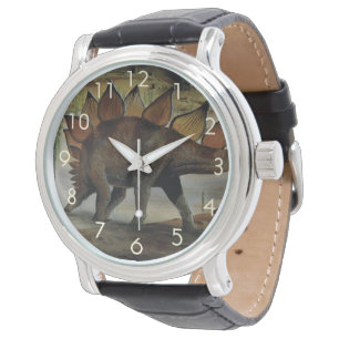 Montre Dinosaures vintage, Stégosaure, Queue avec des poi