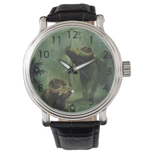 Montre Dinosaures vintages, Centrosaurus dans la jungle