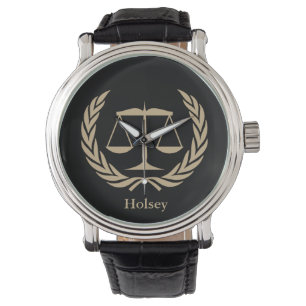 Montre Diplômé de la faculté de droit Échelles de justice
