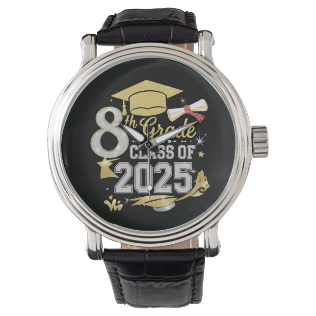 Montre Diplômé de la promotion 2025 de 8e année (devant)