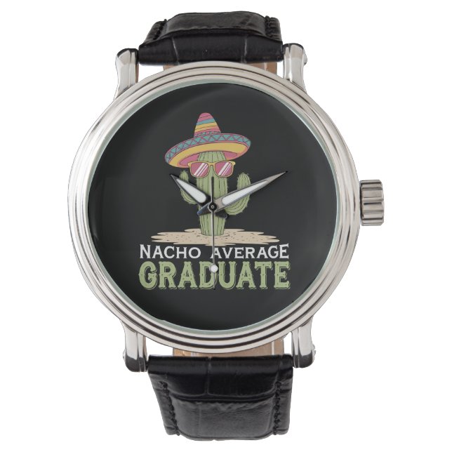 Montre Diplômé Moyen Nacho Cactus Diplômé Mexicain (devant)