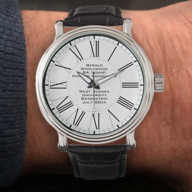 Montre Diplôme universitaire pour hommes (Créateur téléchargé)