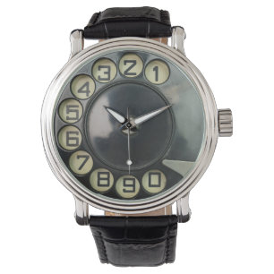 Montre disque vintage rétro numéro de téléphone disque ro