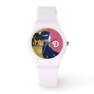 MONTRE DIVA EN BLEU, MONOGRAMME DE MODE BEAUTÉ