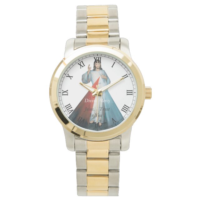 Montre Divine Miséricorde Jésus, J'Ai Confiance En Toi ! (devant)