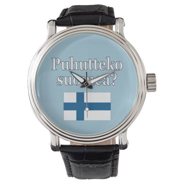 Montre Do you speak finnish ? Flag (devant)