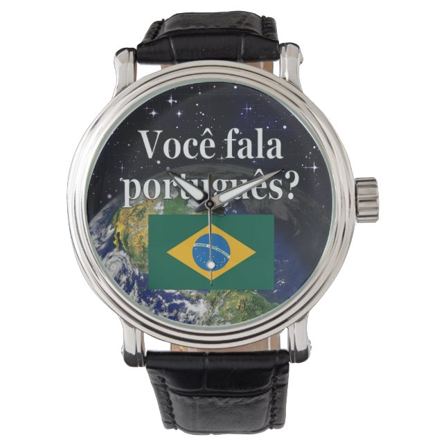 Montre Do you speak portuguese ? Flag (devant)