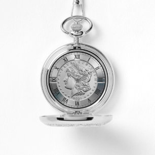 Montre Dollar argenté commémoratif Morgan Obverse ~ * ~