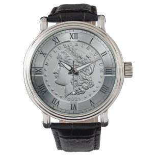 Montre Dollar argenté commémoratif Morgan Obverse ~ * ~