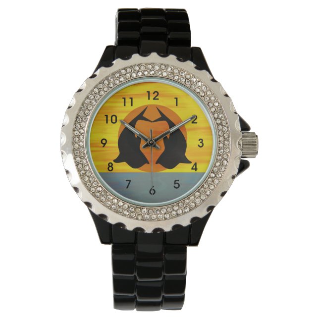 Montre Dolphin Love Heart (devant)