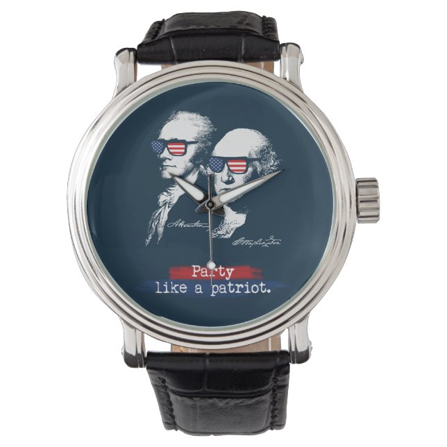 Montre Don d'Alexander Hamilton George Washington Patriot (devant)