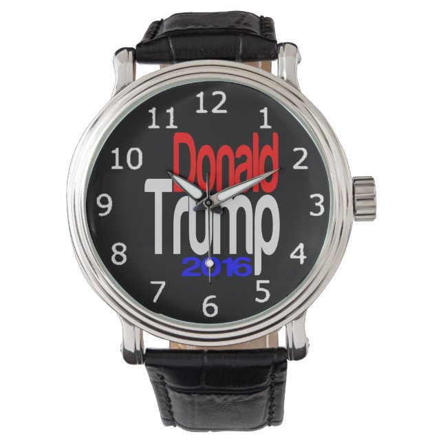 Montre Donald Trump 2016 Rouge blanc et bleu (devant)